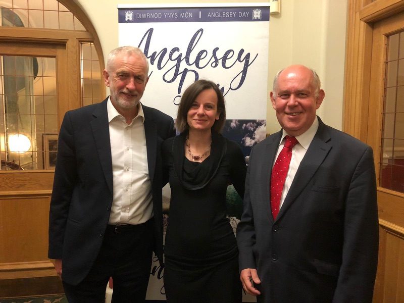 Mary with Jeremy Corbyn and retiring MP Albert Owen