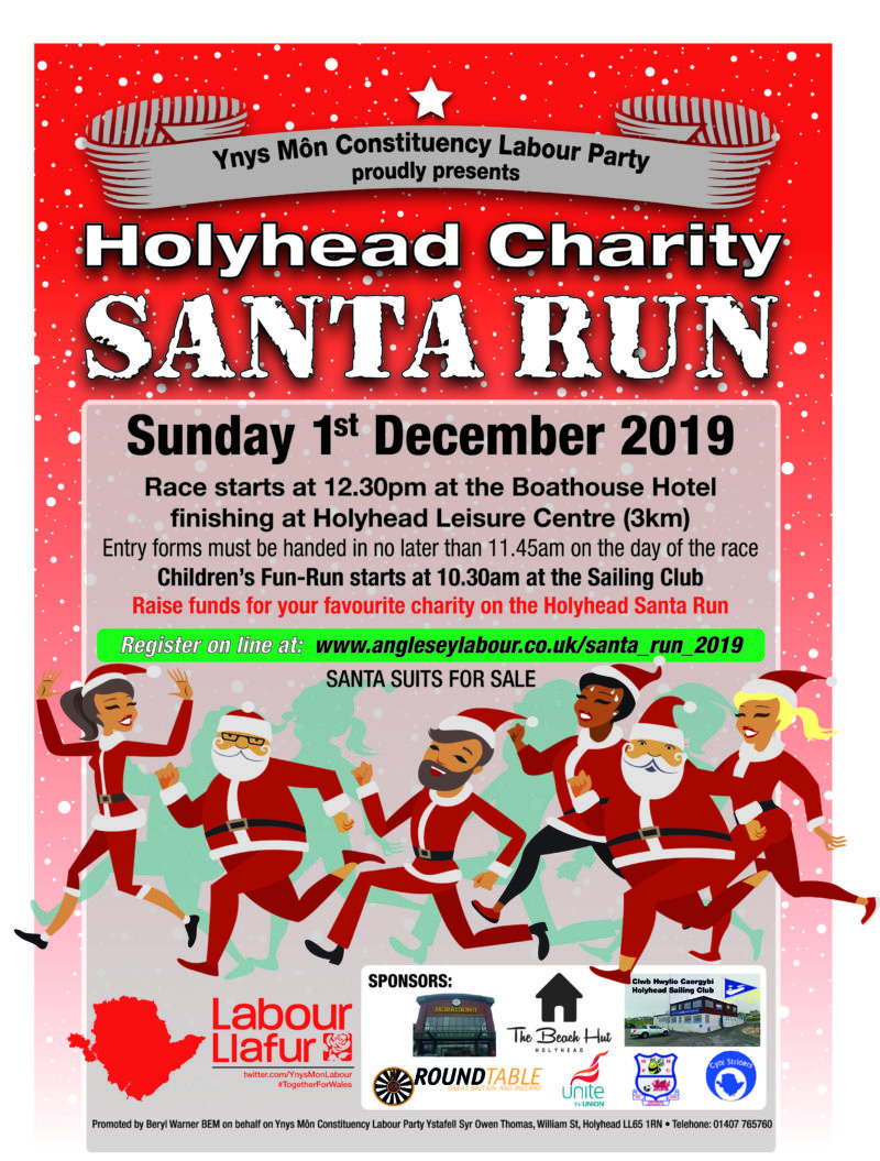 Poster for Holyhead Santa Run